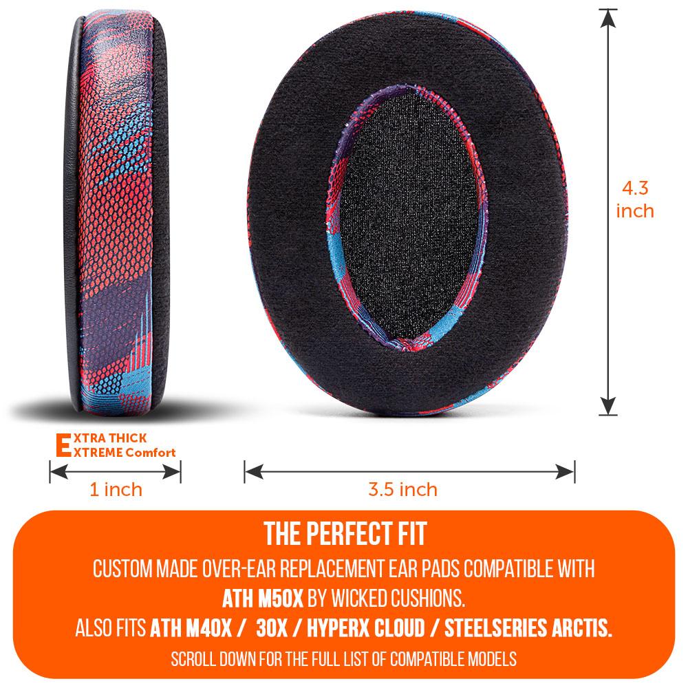 ATH M50X Velour Hybrid Replacement Earpads