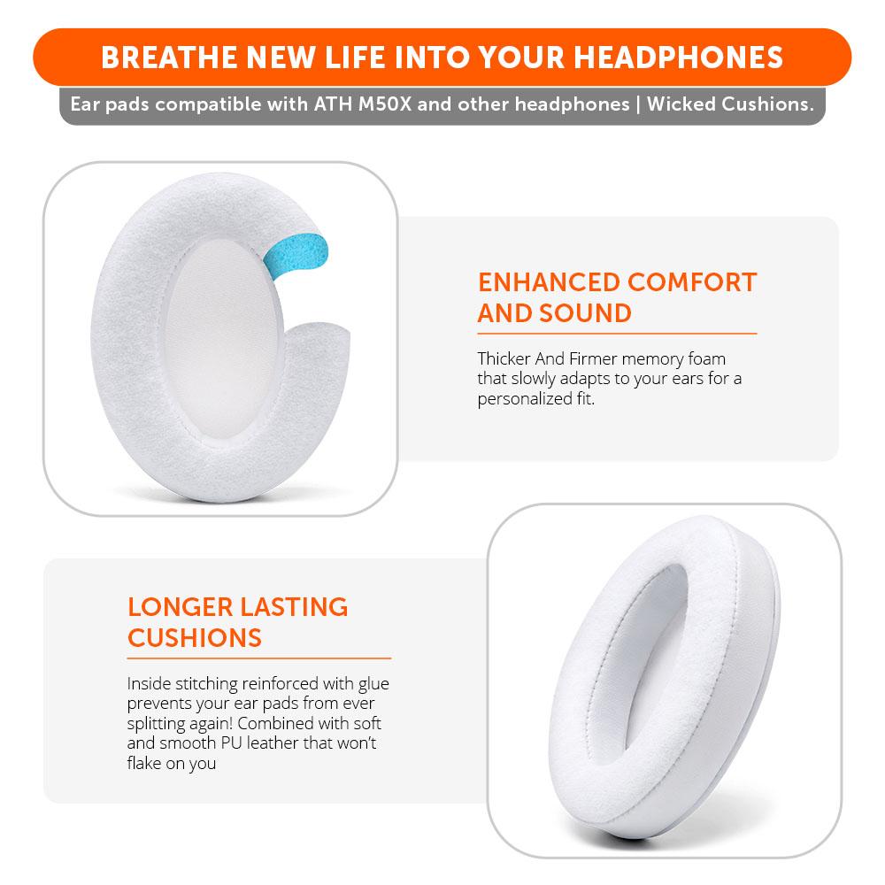 ATH M50X Velour Hybrid Replacement Earpads