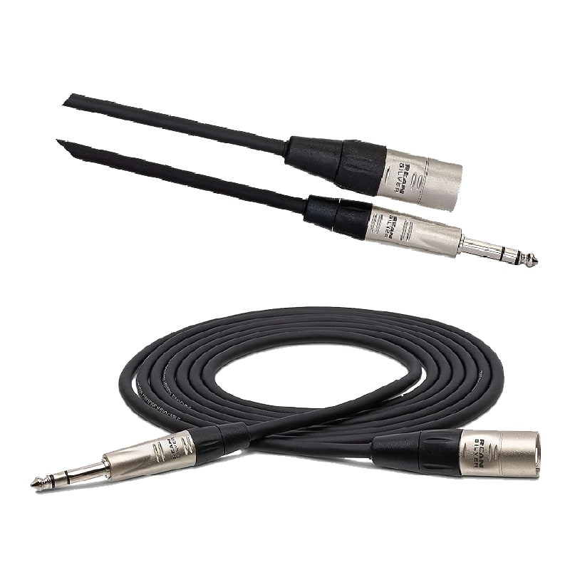 New - Hosa Pro Balanced Interconnect  1/4-inch TRS Male to XLR3 Male - 100 foot