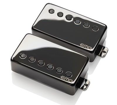 EMG Brushed Black Chrome Humbucker Pickups Set James Hetfield