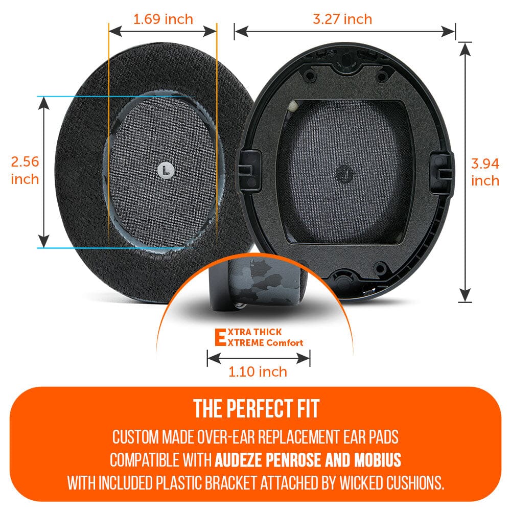 WC FreeZe Cooling Gel Replacement Earpads for Audeze Penrose & Mobius