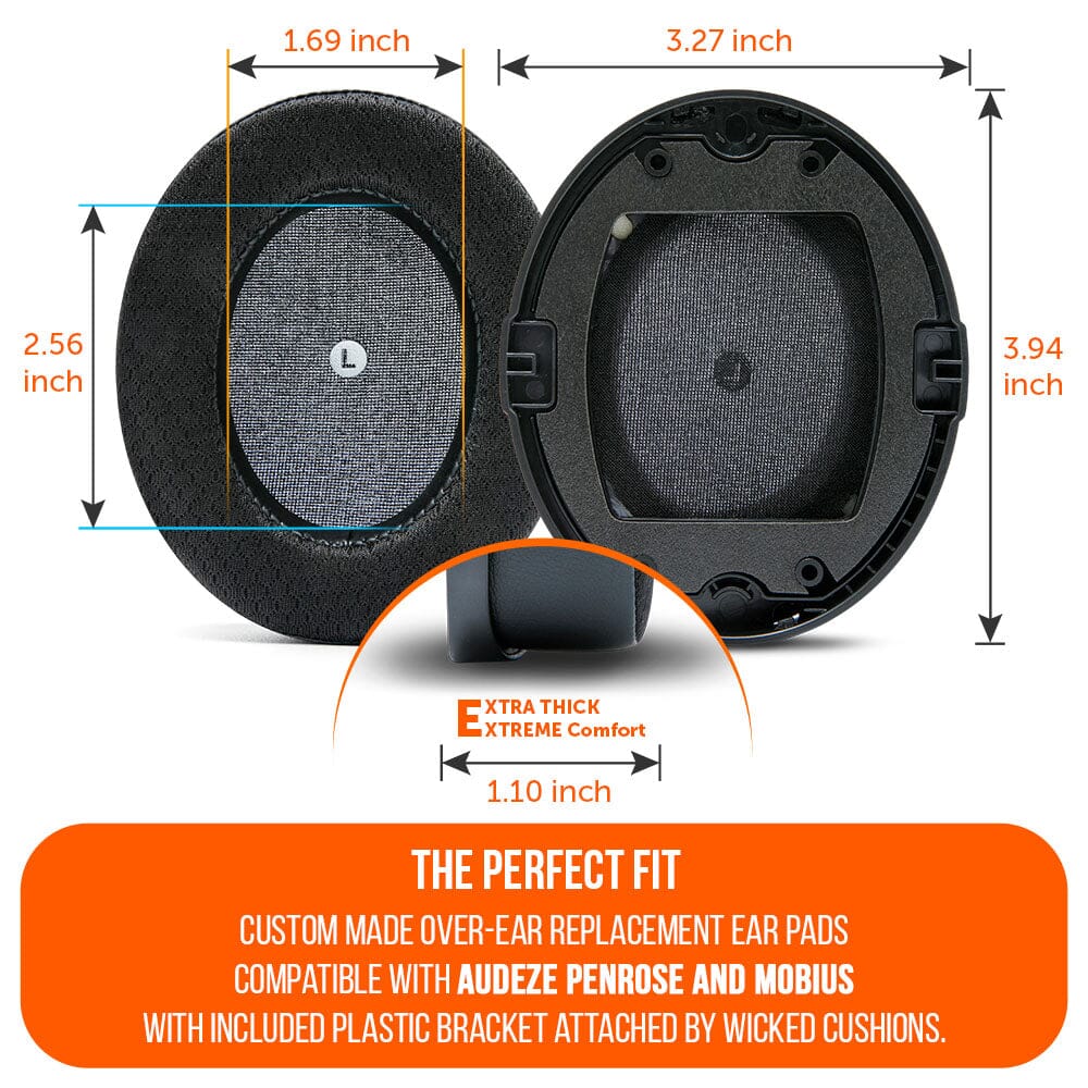 WC FreeZe Cooling Gel Replacement Earpads for Audeze Penrose & Mobius