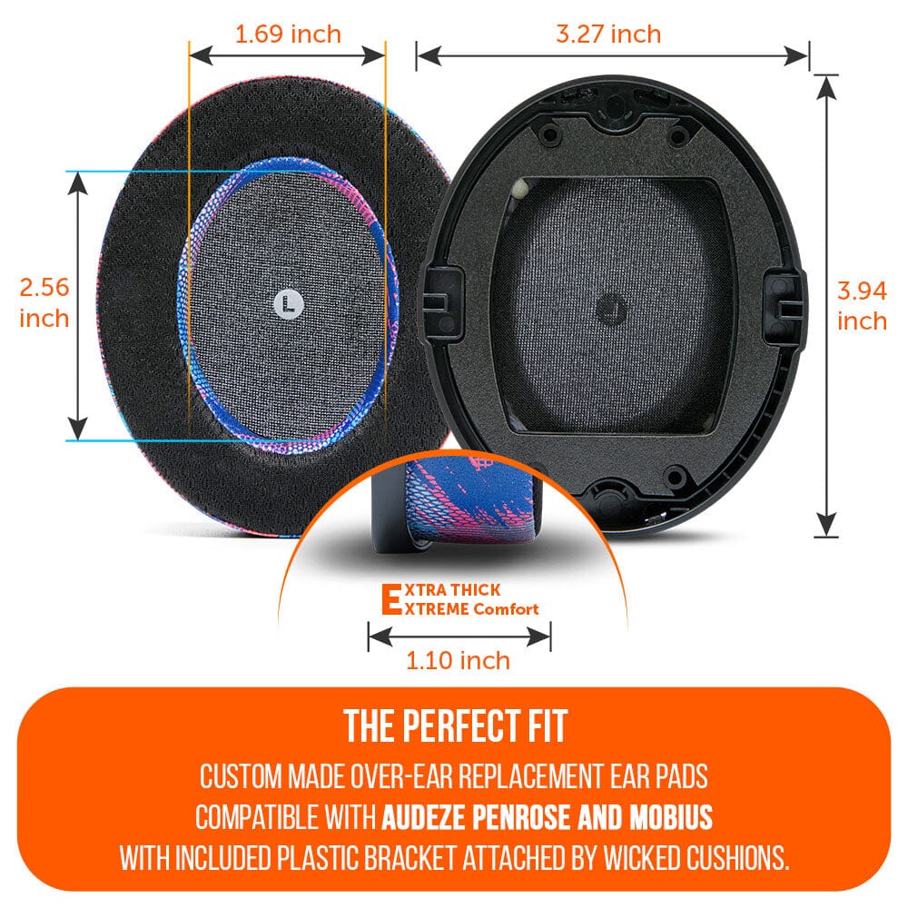 WC FreeZe Cooling Gel Replacement Earpads for Audeze Penrose & Mobius