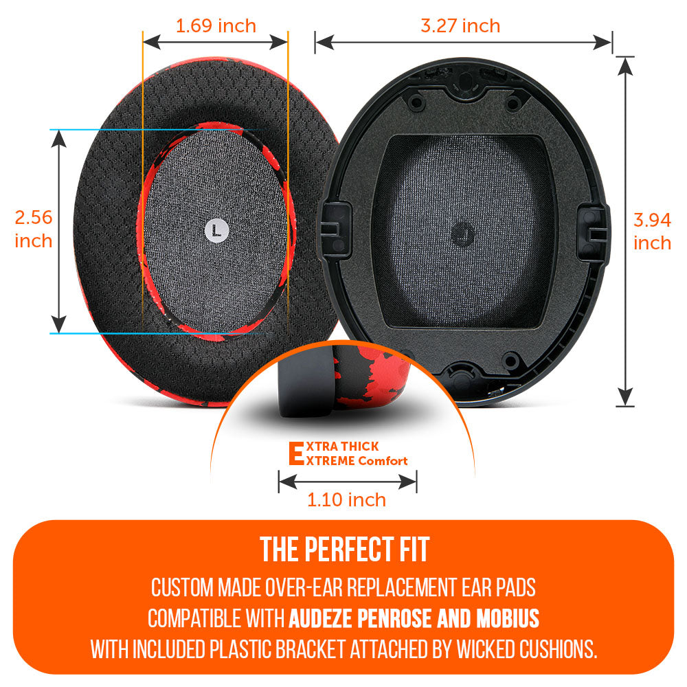 WC FreeZe Cooling Gel Replacement Earpads for Audeze Penrose & Mobius