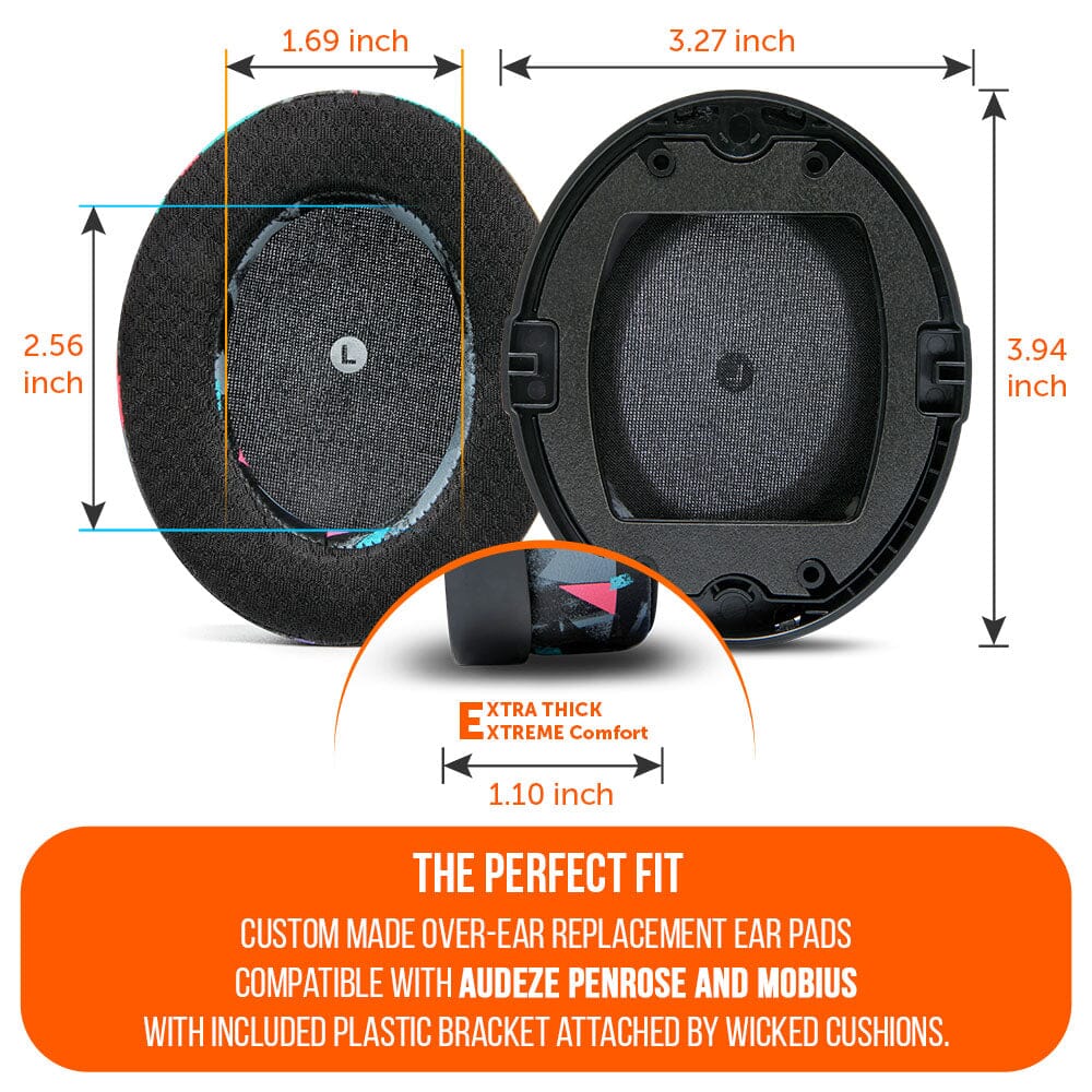 WC FreeZe Cooling Gel Replacement Earpads for Audeze Penrose & Mobius