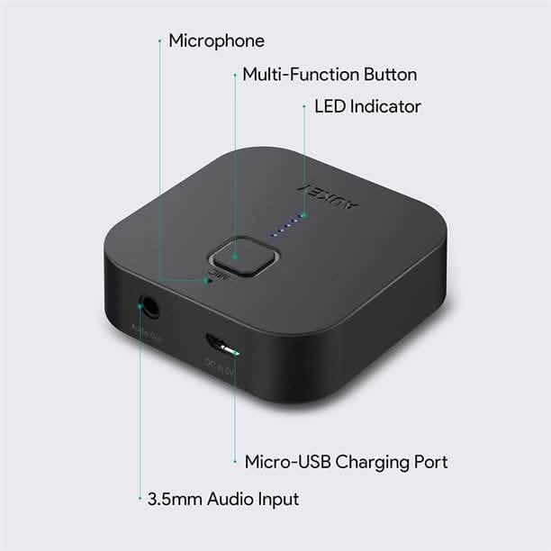 Bluetooth Receiver V4.1 Wireless Audio Music Adapter AUKEY