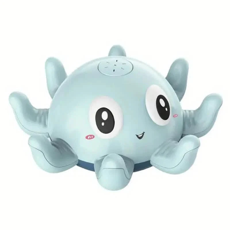Automatic Induction Water Spray Small Octopus with Light Music Play Bath Toy