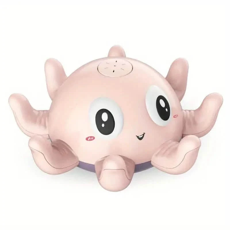 Automatic Induction Water Spray Small Octopus with Light Music Play Bath Toy