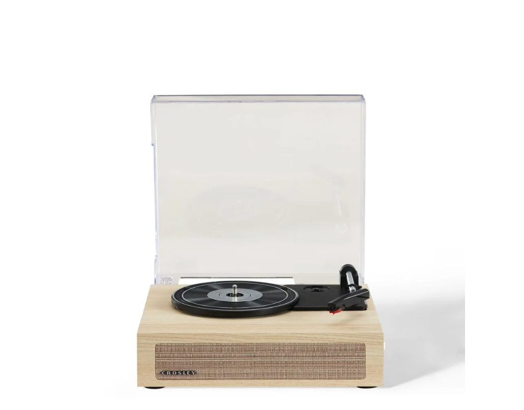 Crosley CR6042A Scout 3-Speed Bluetooth Turntable Record Player - Natural-NEW