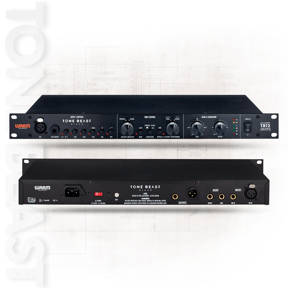 Warm Audio TB12 Tone Beast Microphone Preamp - Black -NEW