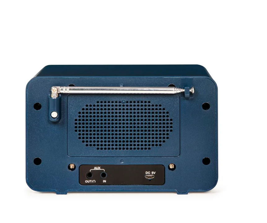 Crosley CR3036D Tribute Vintage Style AM/FM Radio With Bluetooth - Navy-NEW