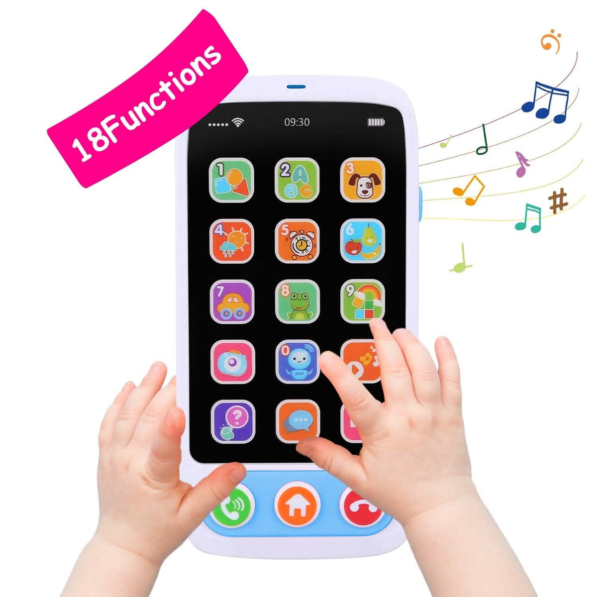 Interactive Educational Phone with Music Light Baby Infant Toy