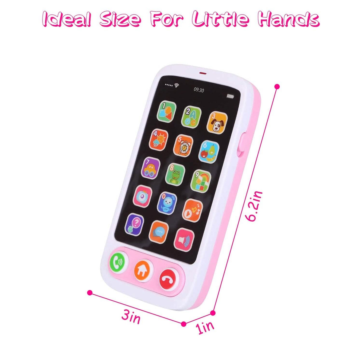 Interactive Educational Phone with Music Light Baby Infant Toy