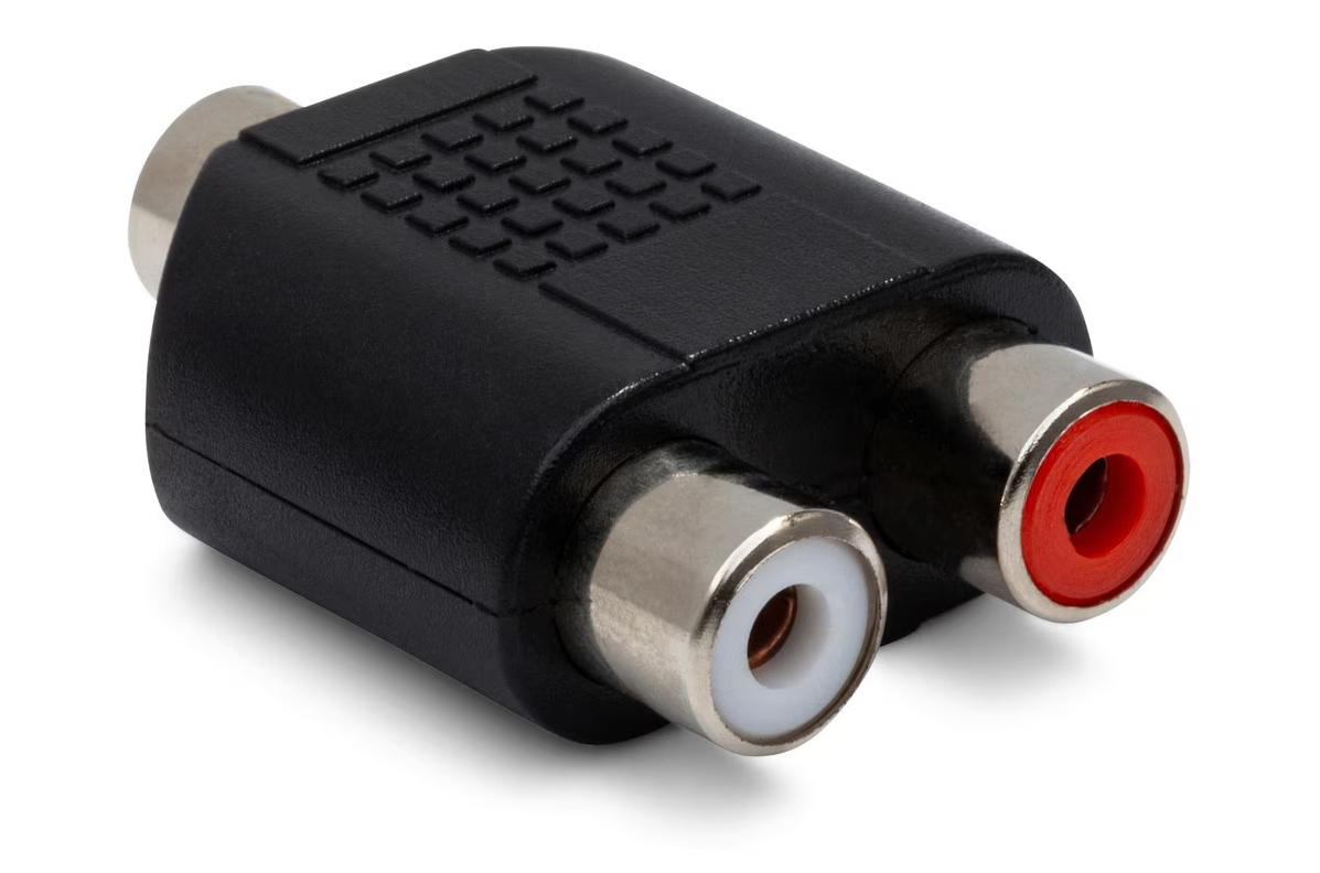 Hosa GRF-341 3.5mm TRS Female to Dual RCA Female Coupler-NEW