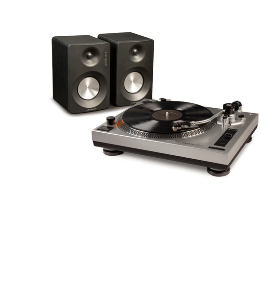 Crosley K100 K-Series 2-Speed Bluetooth Turntable System with Dual Speakers -NEW
