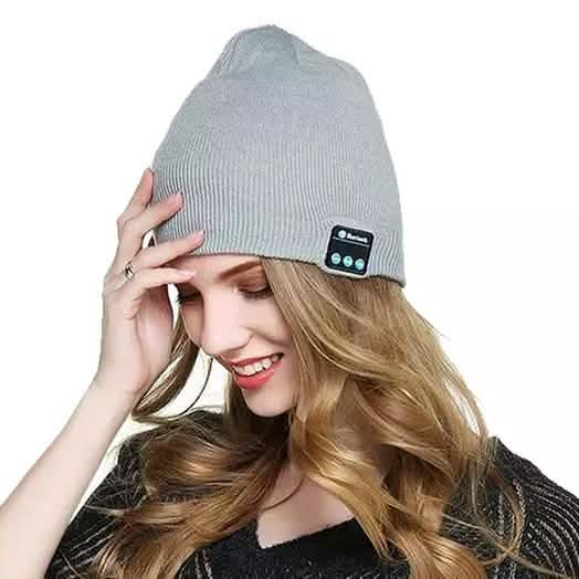 Wireless Bluetooth Headphones Beanie Built In Beanie
