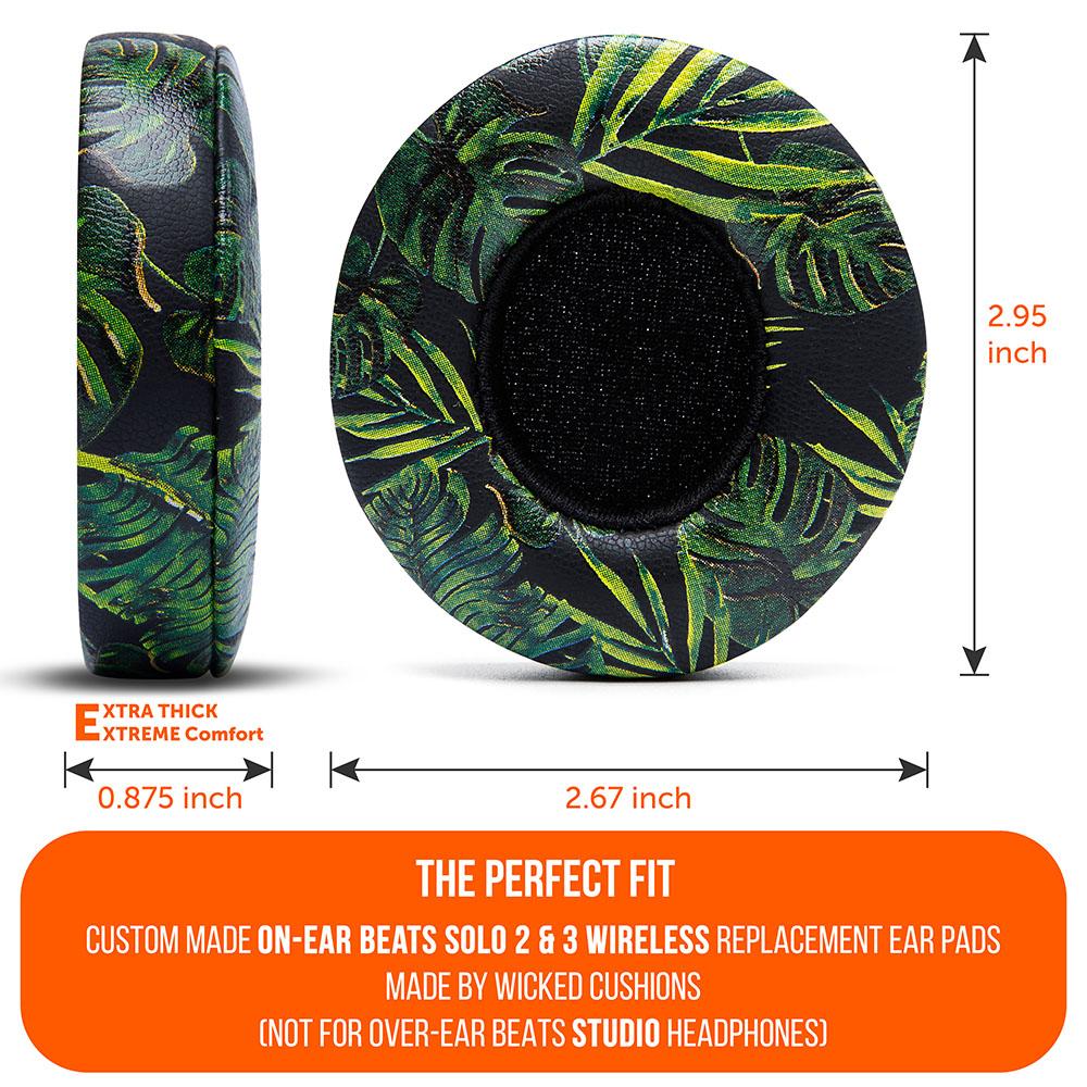 Beats Solo Replacement Earpads Thick Memory Foam Cushions by Wicked Cushions