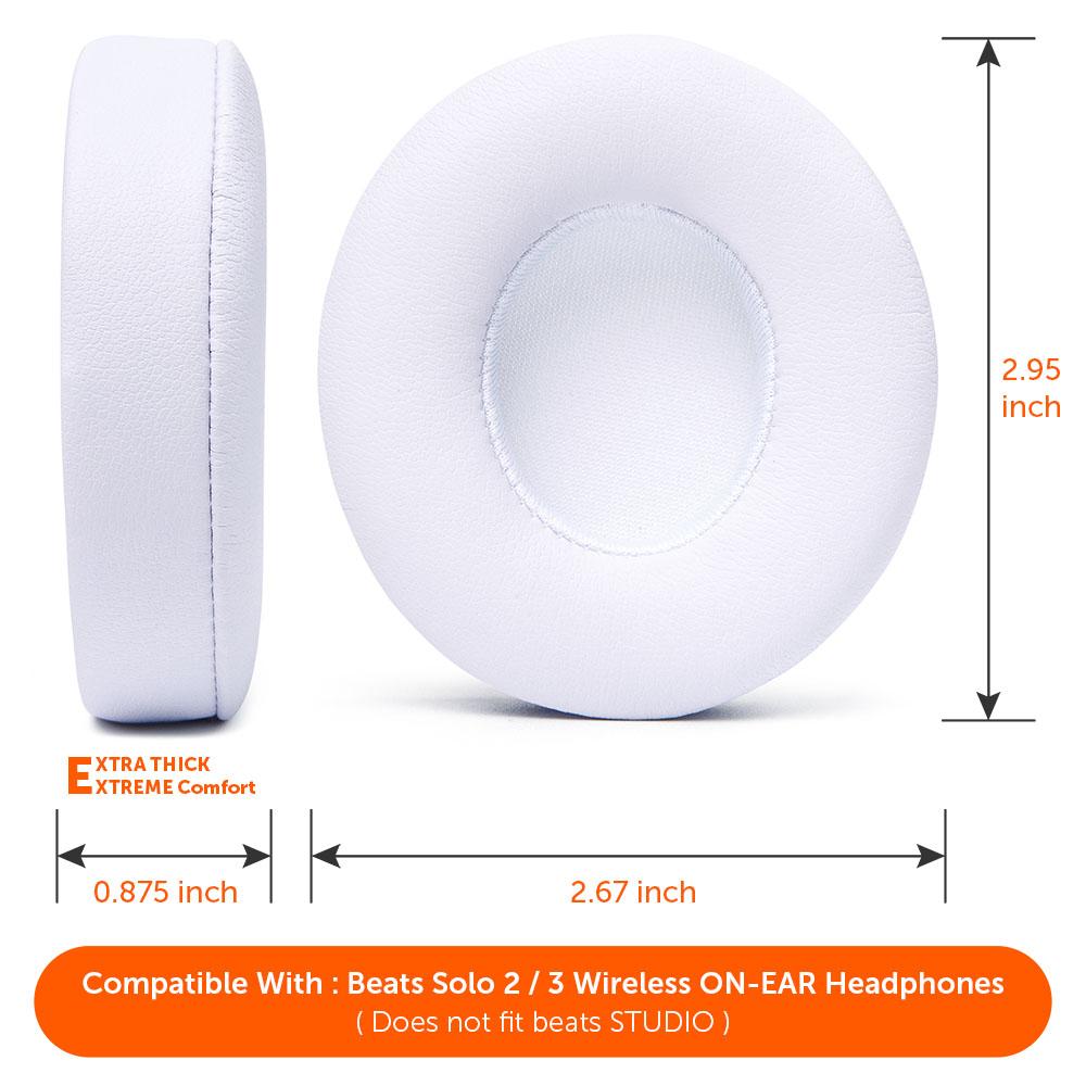 Beats Solo Replacement Earpads Thick Memory Foam Cushions by Wicked Cushions