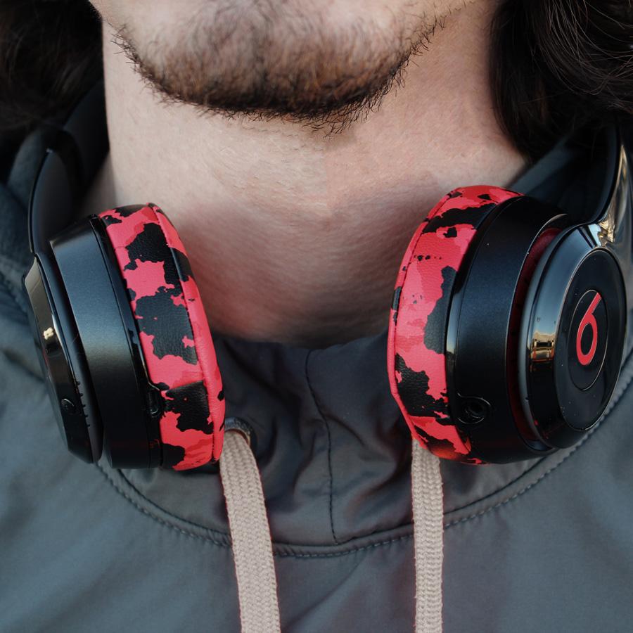Beats Solo Replacement Earpads Thick Memory Foam Cushions by Wicked Cushions