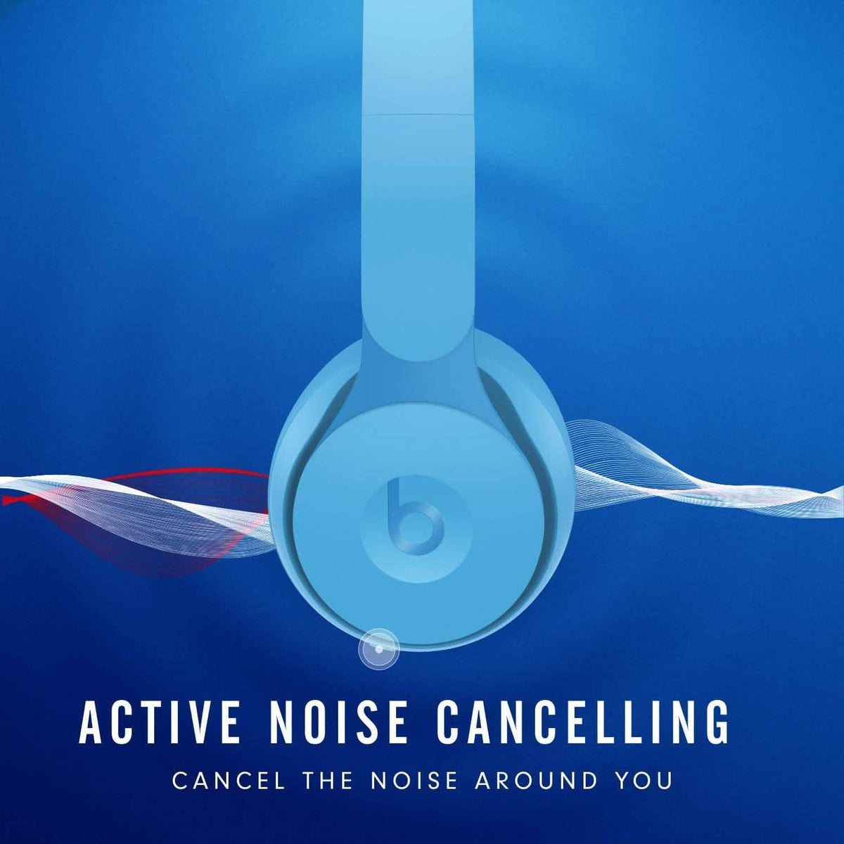 Wireless Noise Cancelling On-Ear Headphones Active Noise Cancelling Beats Solo Pro