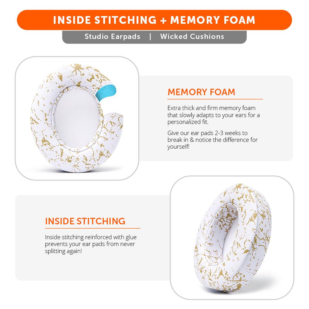 Beats Studio Black Replacement Earpads Wicked Cushions