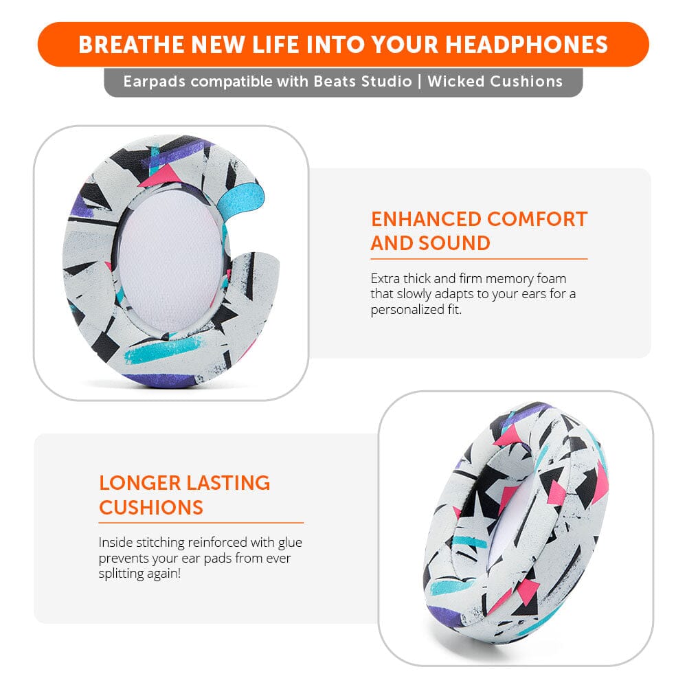 Beats Studio Black Replacement Earpads Wicked Cushions