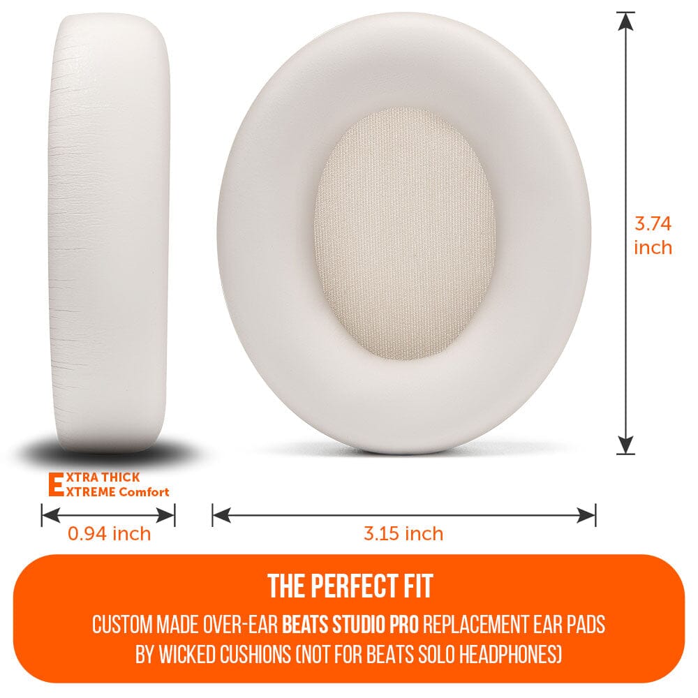 Beats Studio Pro Replacement Ear Pads Thick Memory Foam Earpads by Wicked Cushions