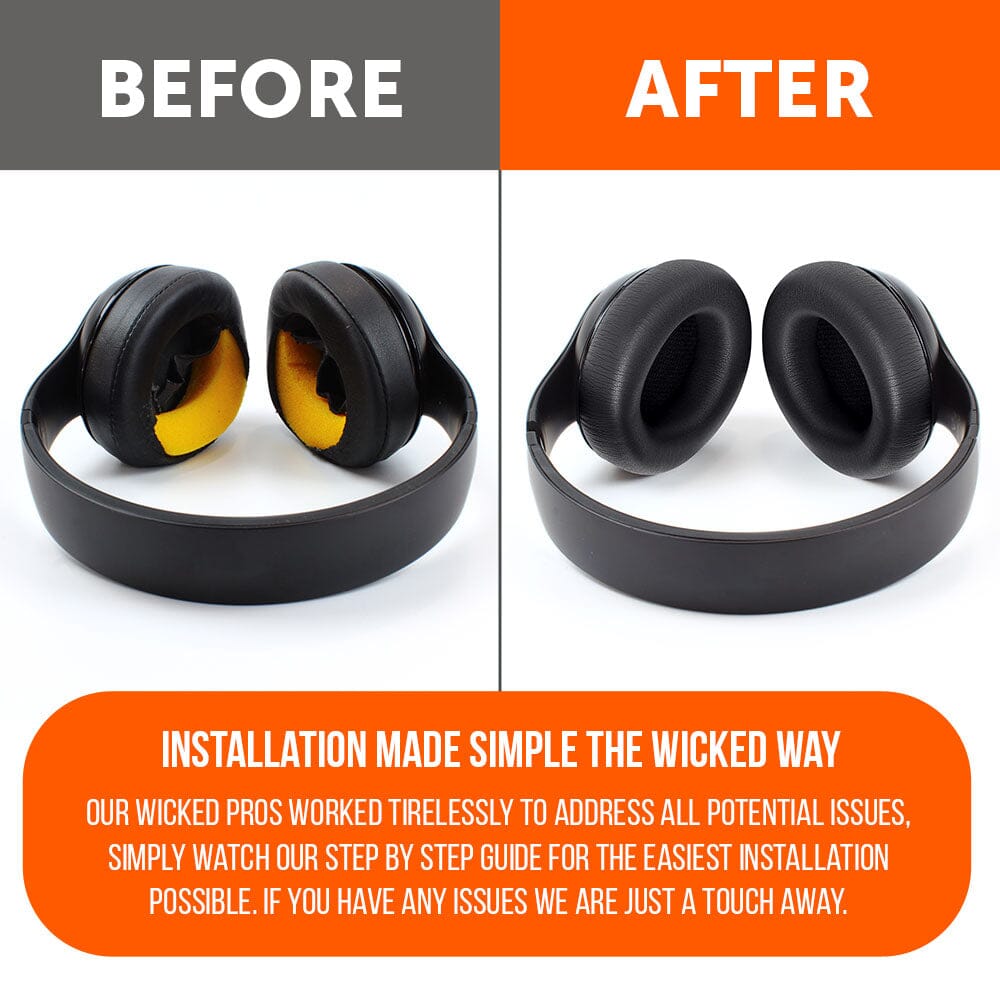 Beats Studio Pro Replacement Ear Pads Thick Memory Foam Earpads by Wicked Cushions
