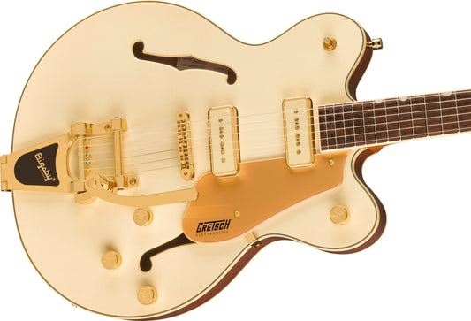 Gretsch Electromatic Pristine LTD Center Block Double-Cut Semi-hollowbody Electric Guitar with Bigsby - White Gold -NEW