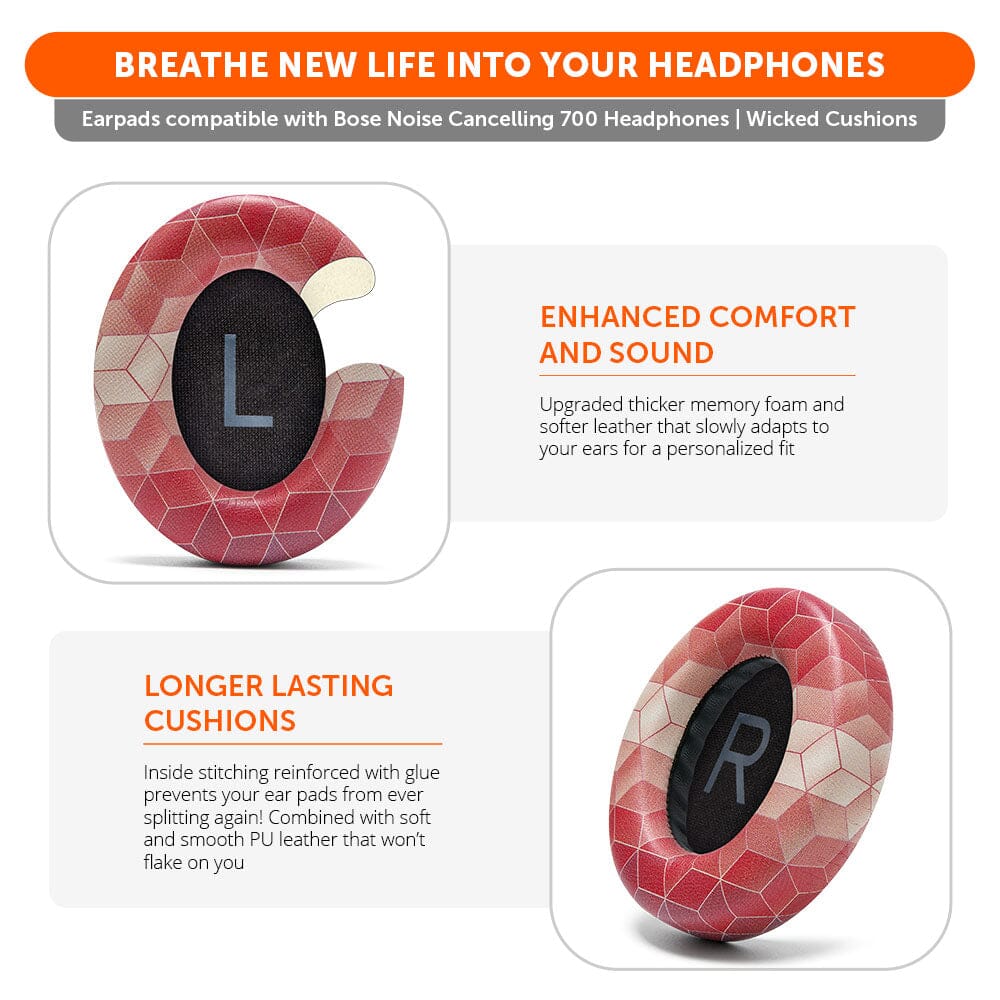 Bose NC 700 Replacement PU Leather Earpads for Noise Cancelling Headphones