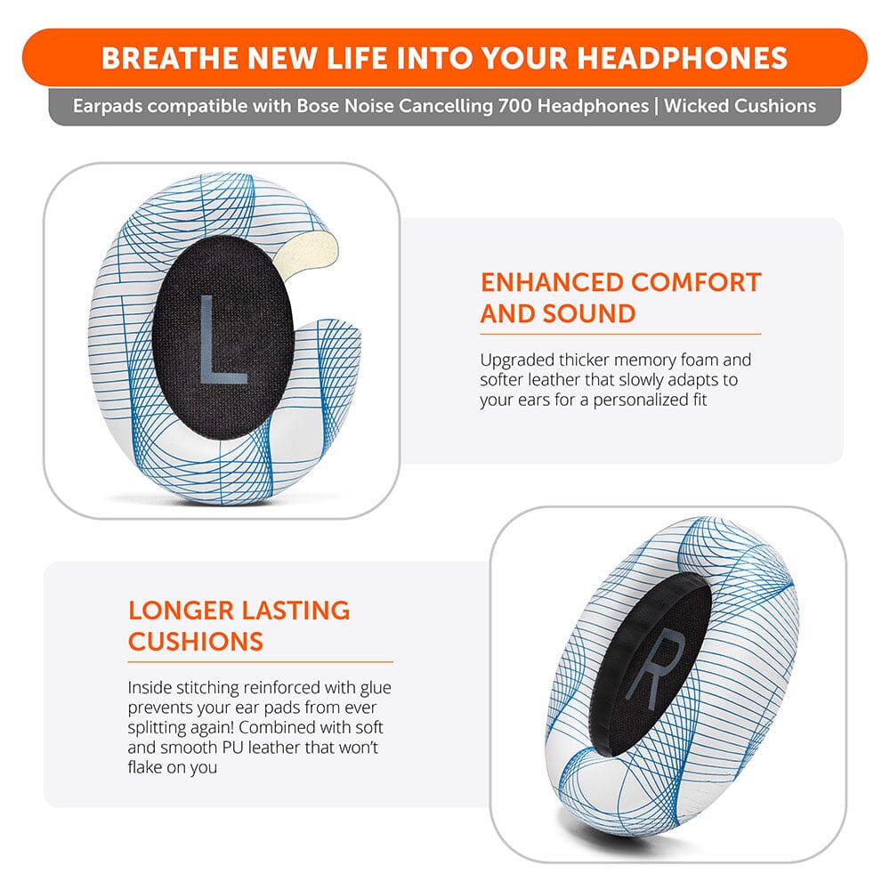 Bose NC 700 Replacement PU Leather Earpads for Noise Cancelling Headphones