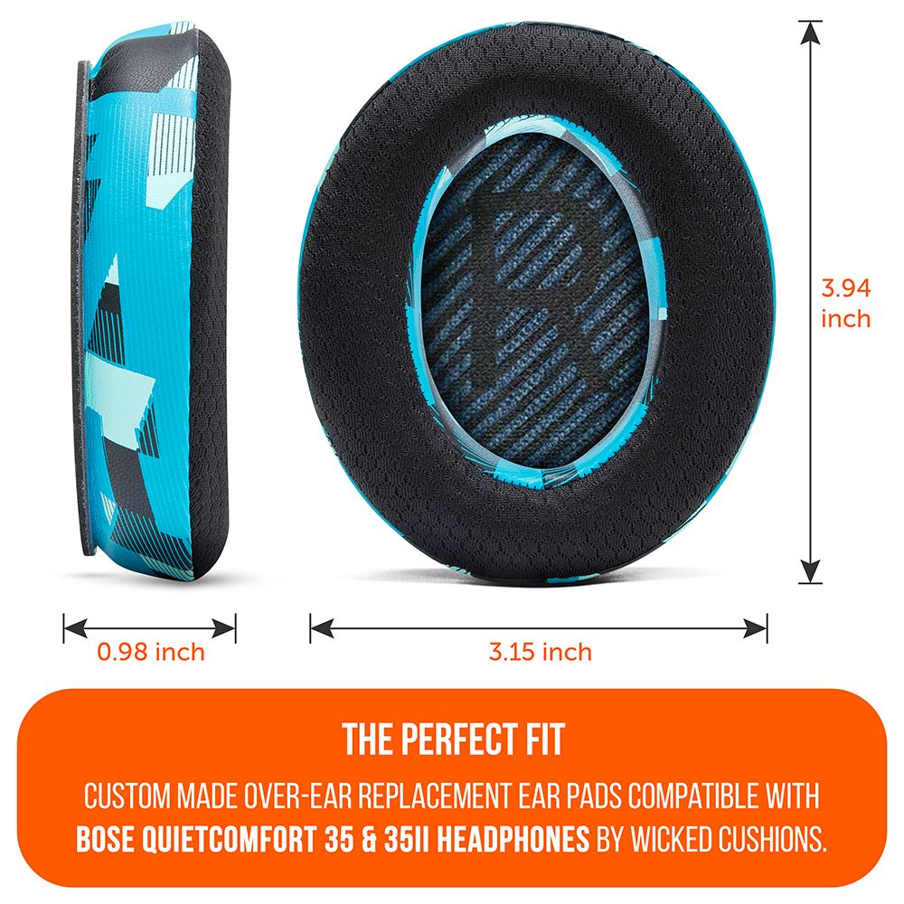 Bose QC35 Cooling Gel Earpads Replacement Kit Wicked Cushions