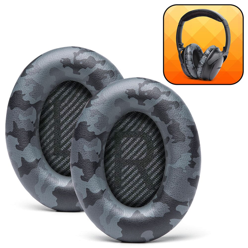 Bose QC35 Replacement Ear Pads Soft PU Leather Memory Foam Wicked Cushions