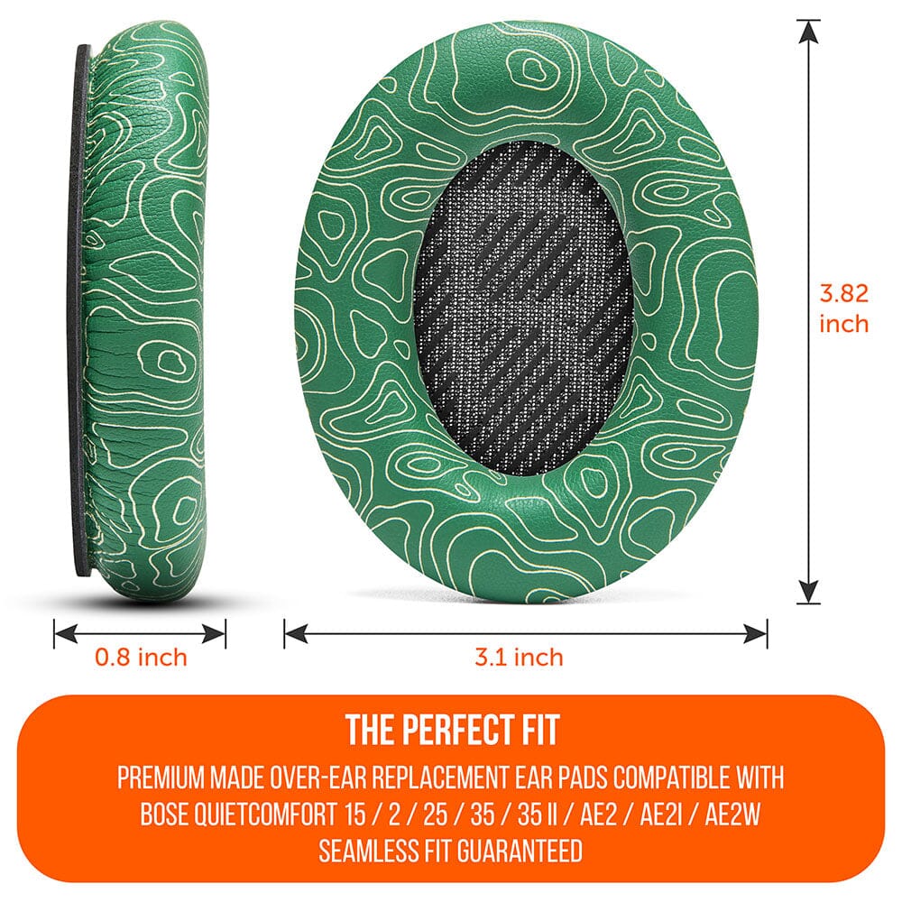 Bose QC35 Replacement Ear Pads Soft PU Leather Memory Foam Wicked Cushions
