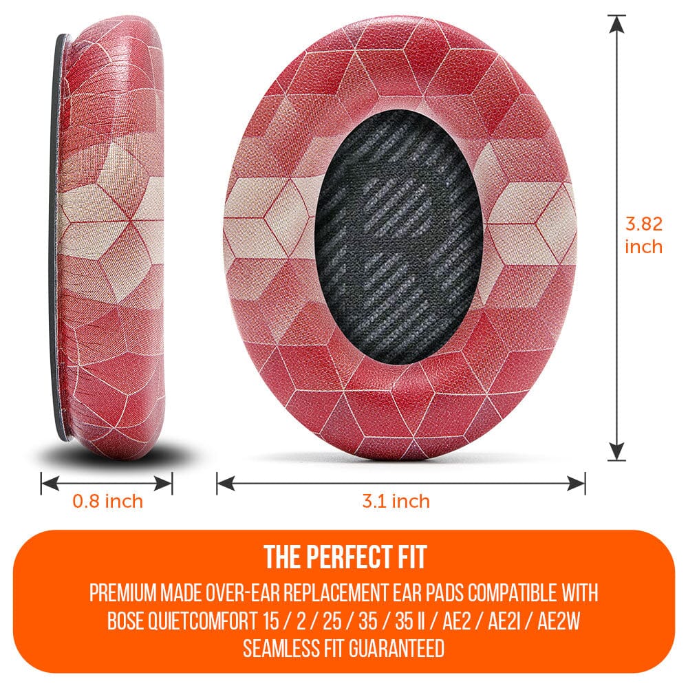 Bose QC35 Replacement Ear Pads Soft PU Leather Memory Foam Wicked Cushions