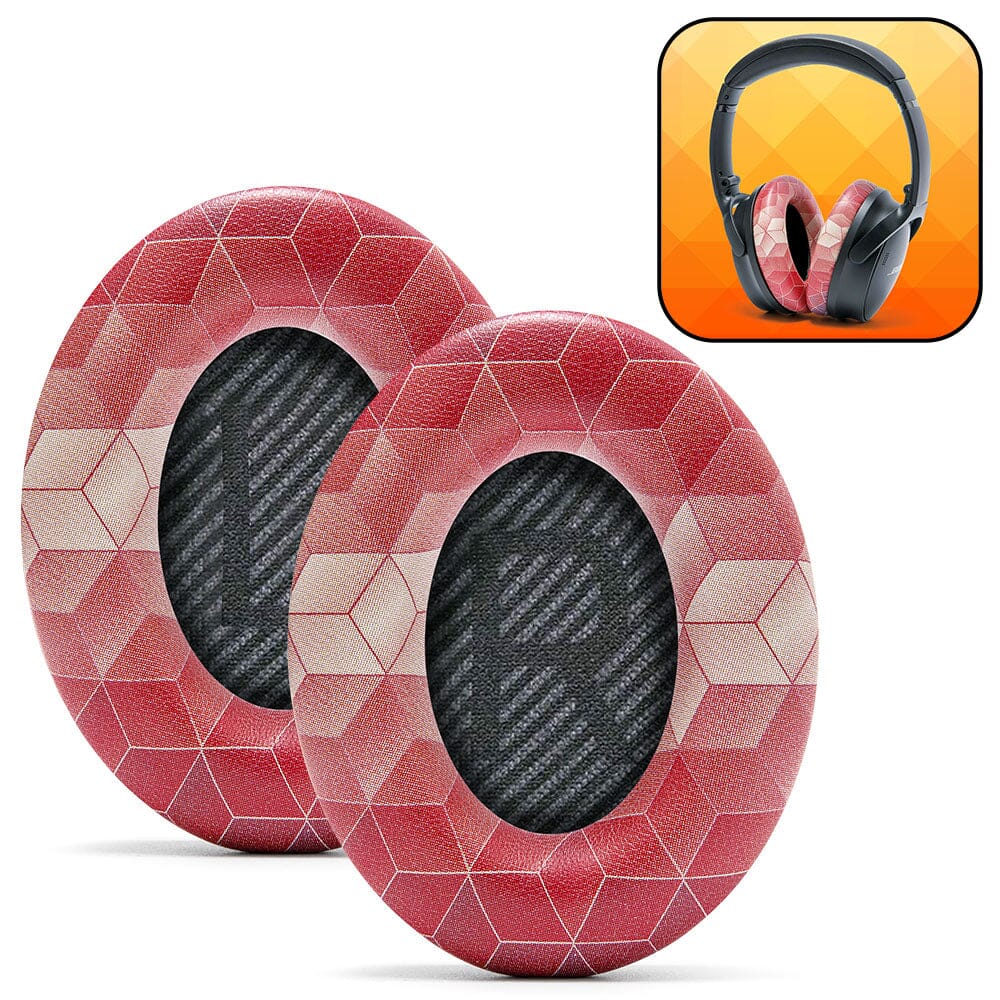 Bose QC35 Replacement Ear Pads Soft PU Leather Memory Foam Wicked Cushions