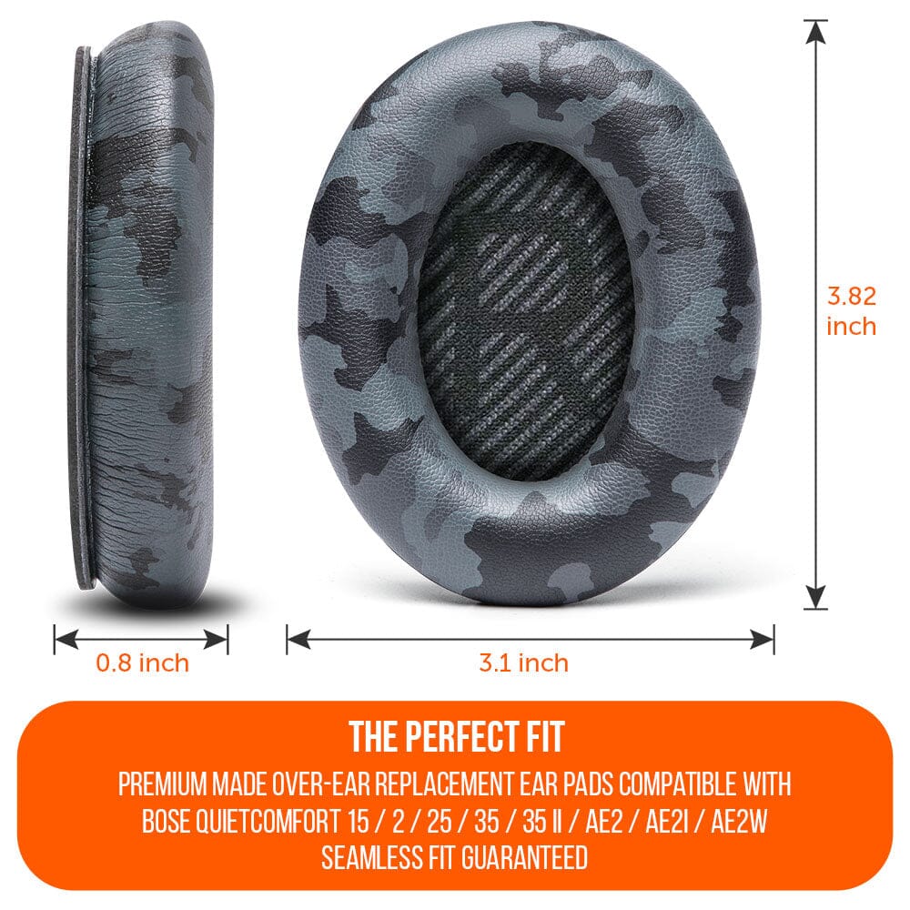 Bose QC35 Replacement Ear Pads Soft PU Leather Memory Foam Wicked Cushions