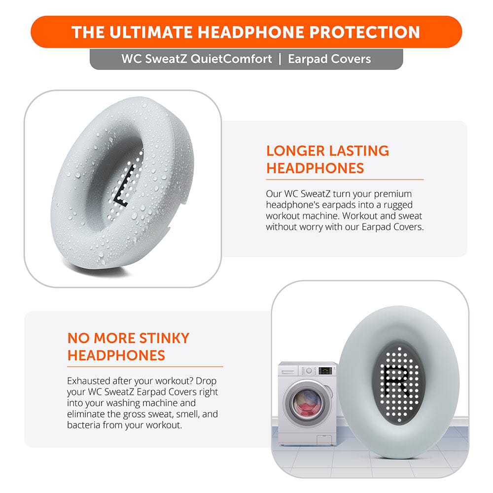 Bose QuietComfort Earpad Sweat Covers Custom Fit Headphone Covers WC SweatZ