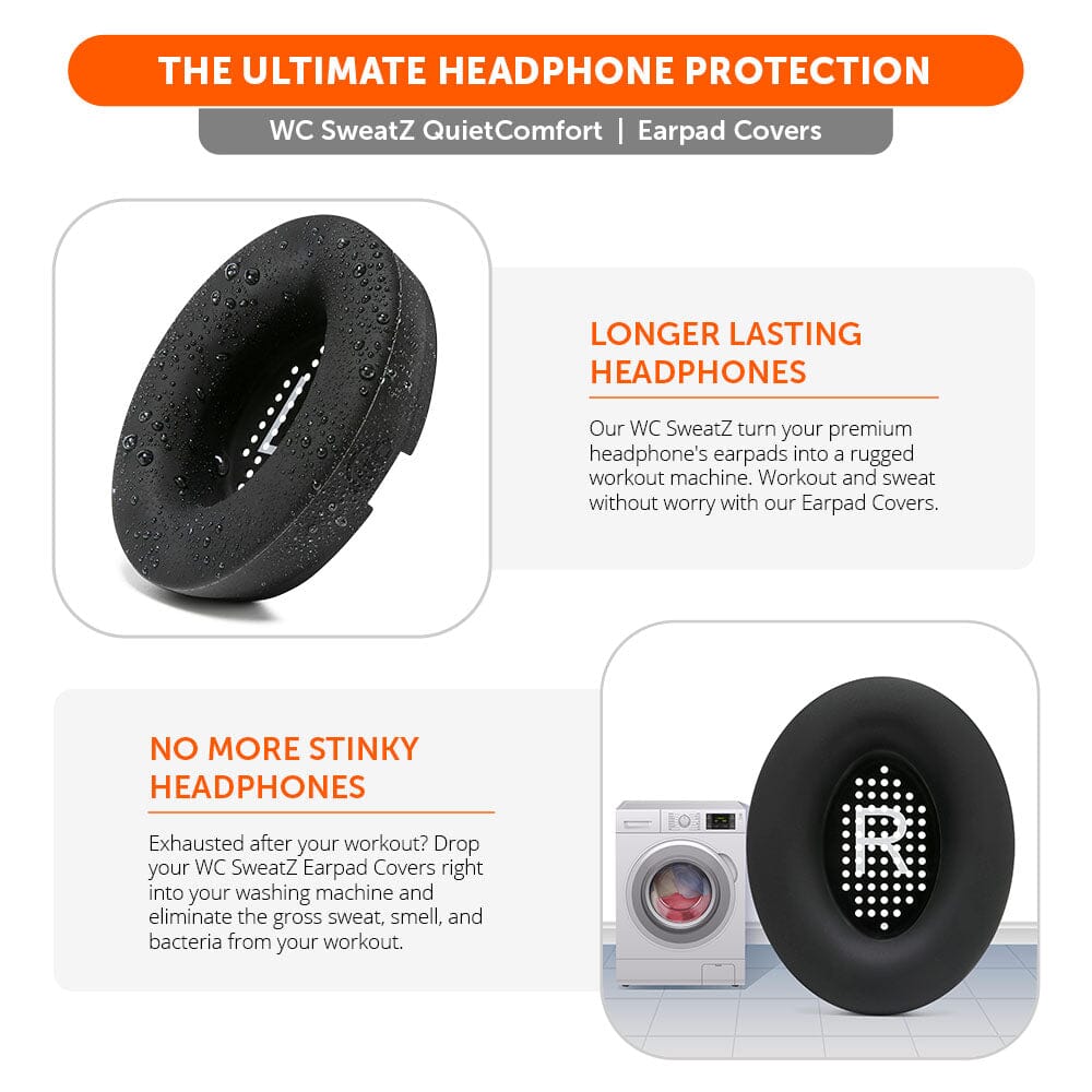 Bose QuietComfort Earpad Sweat Covers Custom Fit Headphone Covers WC SweatZ