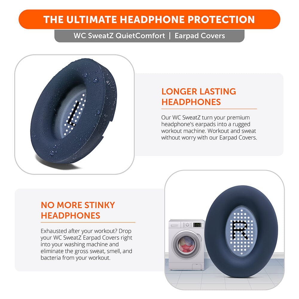 Bose QuietComfort Earpad Sweat Covers Custom Fit Headphone Covers WC SweatZ