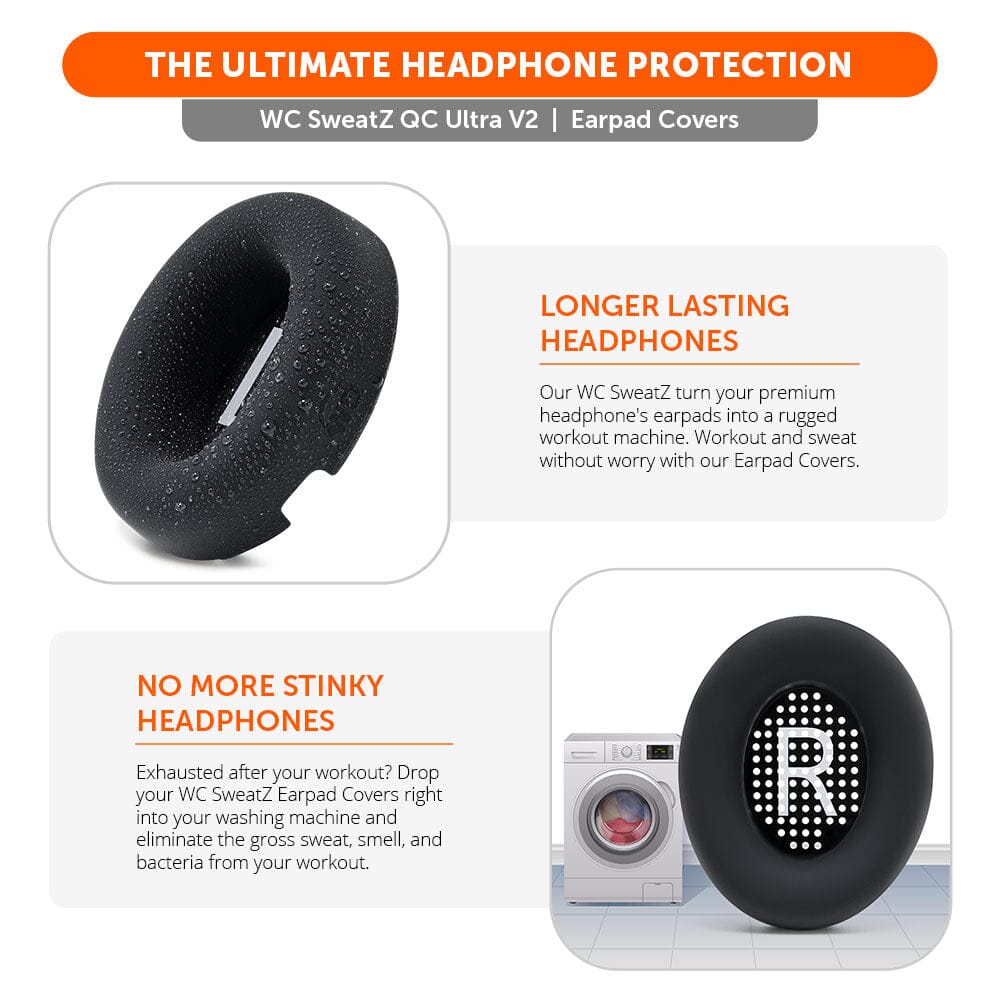 Earpad Sweat Covers Ultra for Bose QuietComfort Ultra Headphones WC SweatZ QC Ultra V2