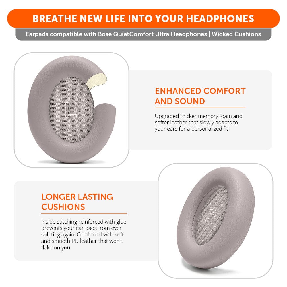 Bose QuietComfort Ultra Replacement Earpads Wicked Cushions