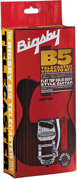 New - BIGSBY® RED BOX B5 TELECASTER® MODIFICATION VIBRATO KIT, Polished Aluminum