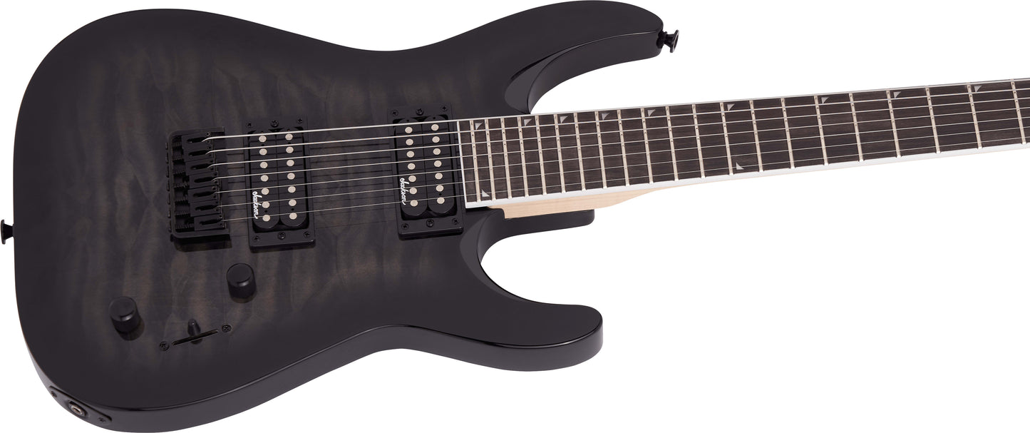 Jackson JS Series Dinky Arch Top JS22Q-7 DKA HT Electric Guitar - Transparent Black Burst