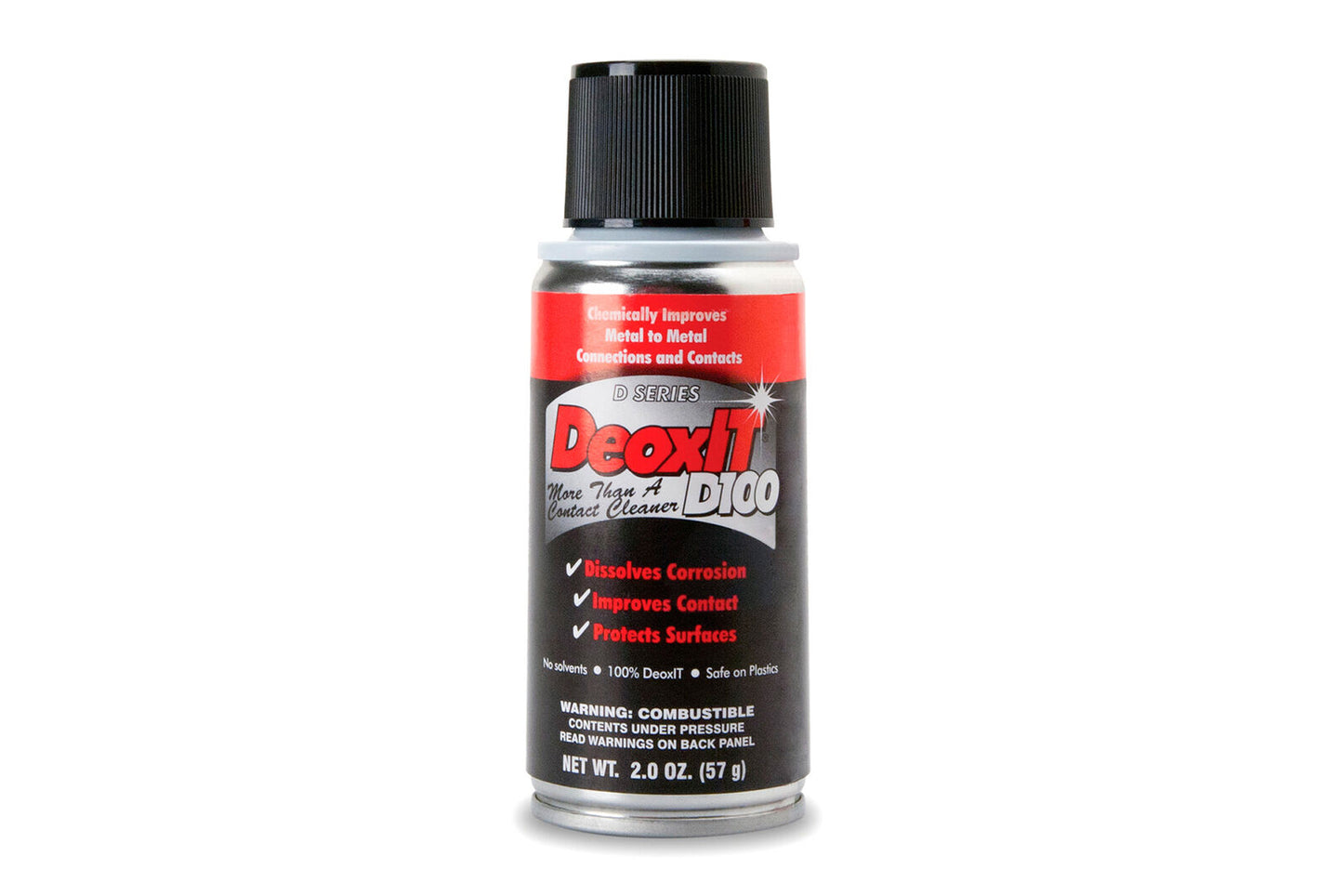 New - Hosa D100S-2 CAIG DeoxIT Contact Cleaner, 100% Spray, 2 oz