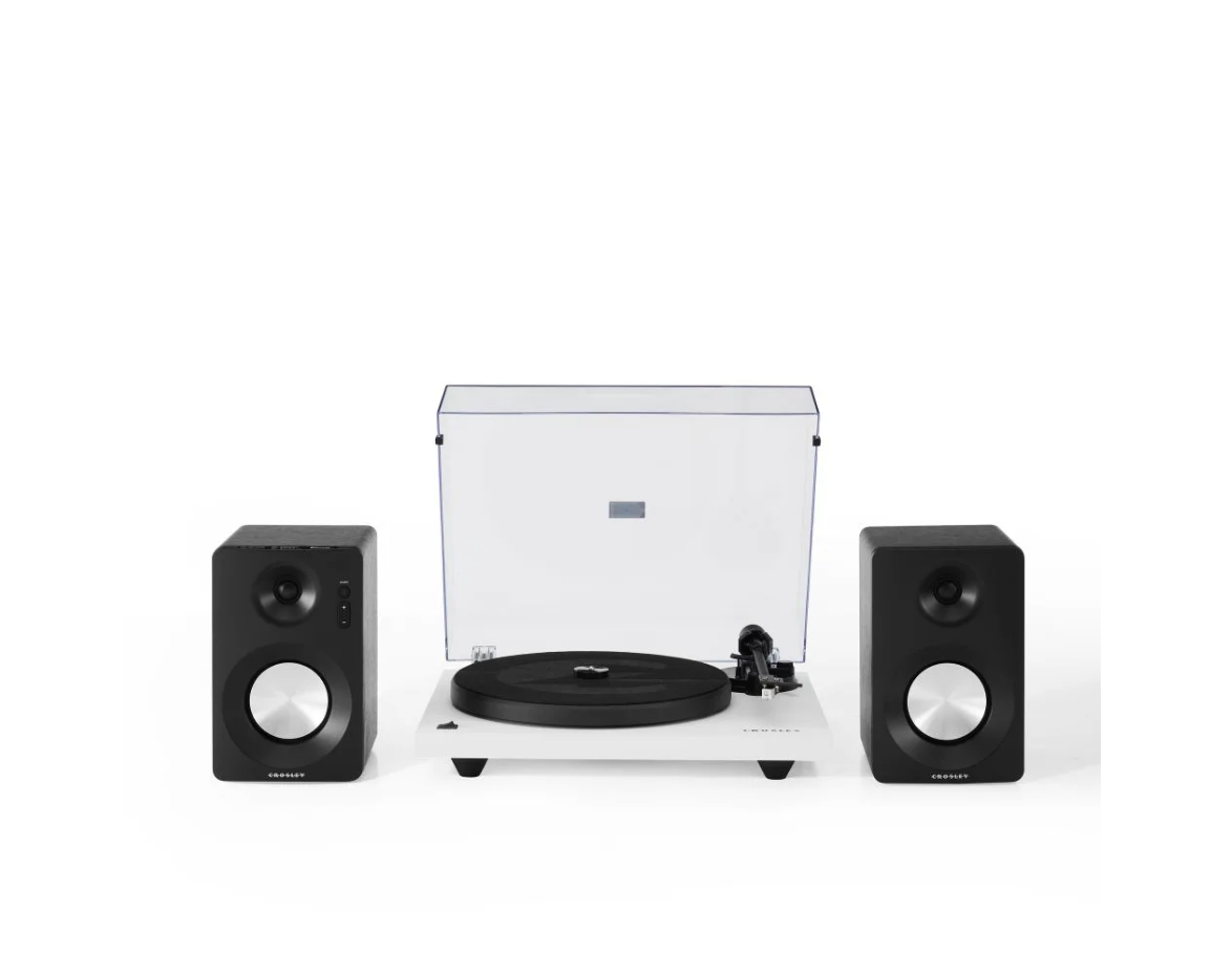 Crosley KT6101-WA K-Series Bluetooth Turntable System - White-NEW