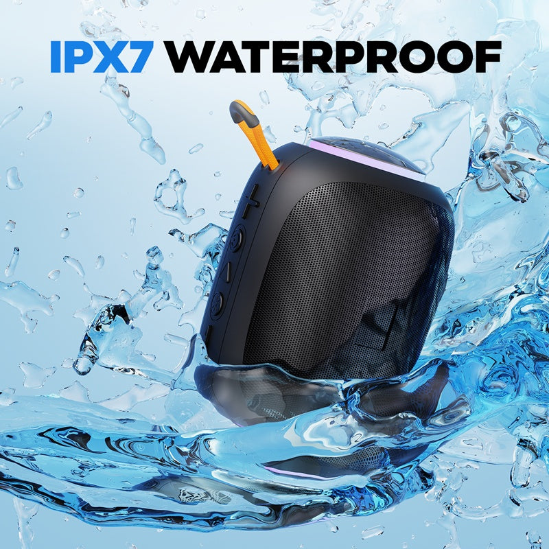 JYX L5 IPX7 Waterproof Portable Bluetooth Speaker with LED Light