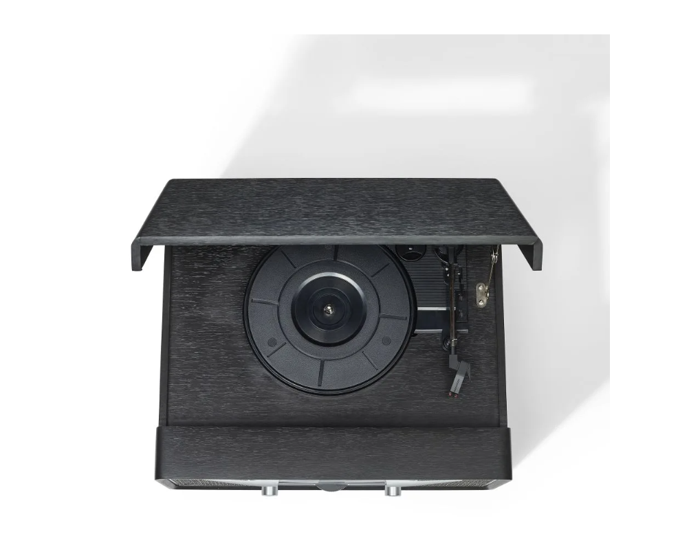 Crosley CR7016A Rhapsody 3-Speed Turntable AM/FM Radio CD Player - Black -NEW