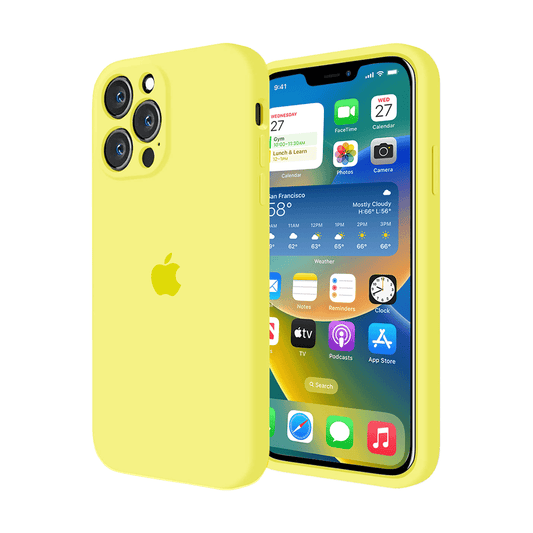 iPhone Camera Protection Flash Yellow Silicone Case Apple