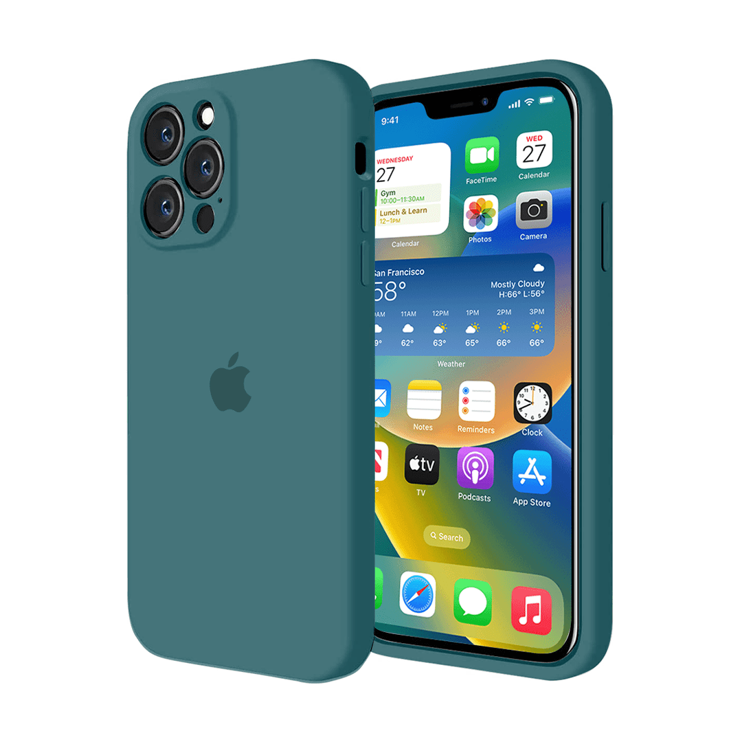 iPhone Cosmic Blue Silicone Case Camera Protection Apple